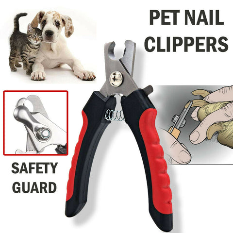Premium Dog Nail Clippers with Safety Guard - Professional Pet Grooming Tool