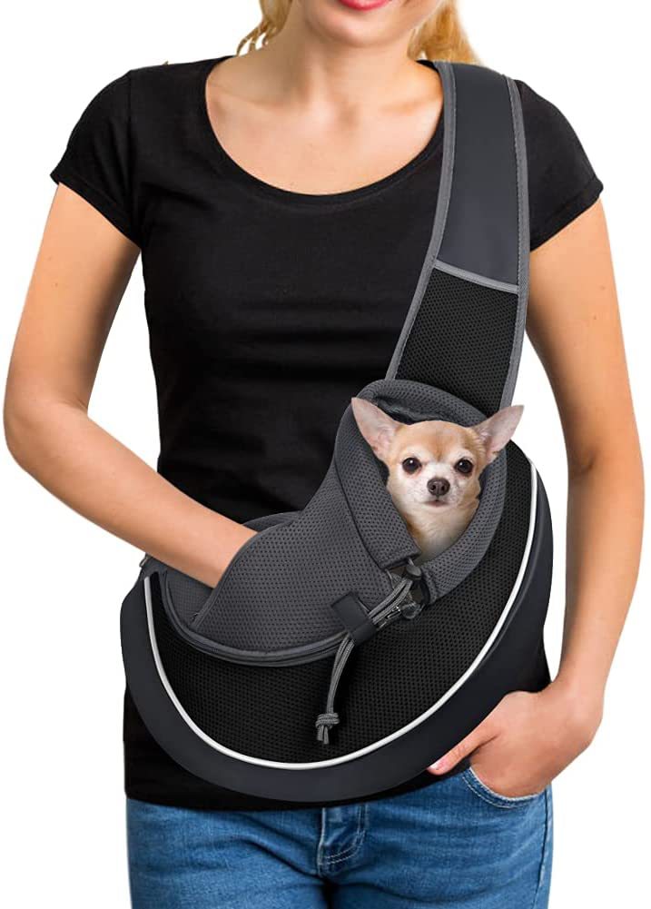 Premium Crossbody Pet Carrier Bag - Safe, Breathable, and Stylish