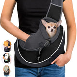 Premium Crossbody Pet Carrier Bag - Safe, Breathable, and Stylish