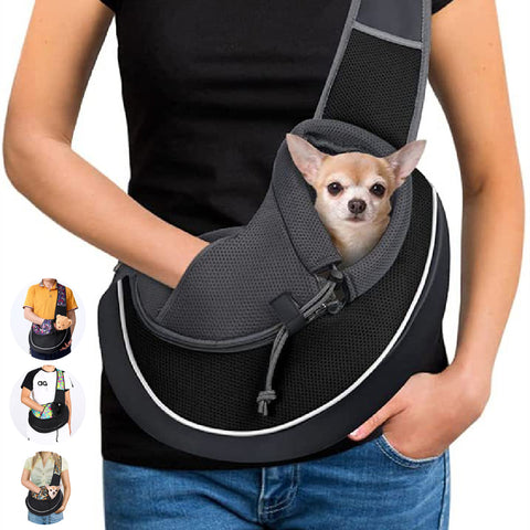 Premium Crossbody Pet Carrier Bag - Safe, Breathable, and Stylish