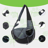 Premium Crossbody Pet Carrier Bag - Safe, Breathable, and Stylish