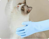 Eco-Friendly 2-in-1 Pet Grooming Glove: Gentle Scrubbing and Hair Removal
