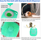 2-in-1 Pet Shampoo Massager Brush: Ultimate Bathing Comfort for Dogs and Cats