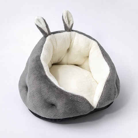 Luxurious Bunny Ear Design Pet Bed: Plush Comfort Meets Chic Style