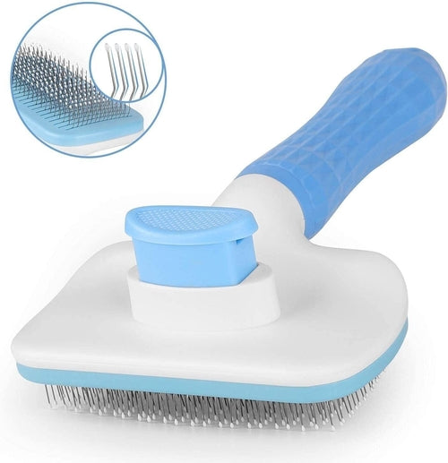 Self-Cleaning Slicker Brush: Ultimate Pet Grooming Tool for Shedding and Dematting