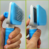 Self-Cleaning Slicker Brush: Ultimate Pet Grooming Tool for Shedding and Dematting