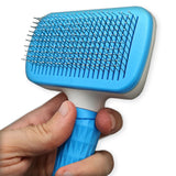 Self-Cleaning Slicker Brush: Ultimate Pet Grooming Tool for Shedding and Dematting