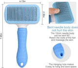 Self-Cleaning Slicker Brush: Ultimate Pet Grooming Tool for Shedding and Dematting